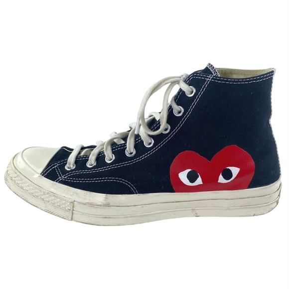 Converse Chuck Taylor x Comme des Garcons Play Womens Black High Top Sneakers 13 - Picture 1 of 6